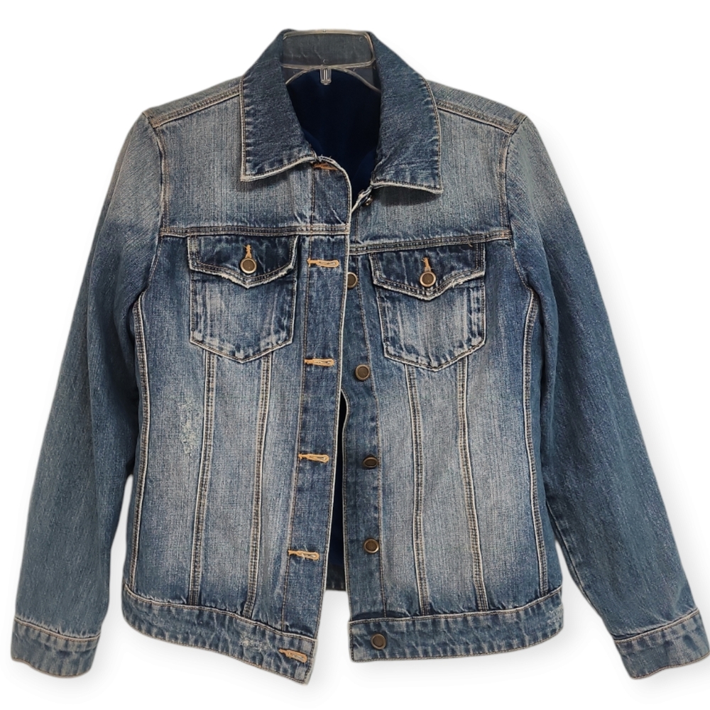 Driftwood Denim Jacket Faux Fur Lined